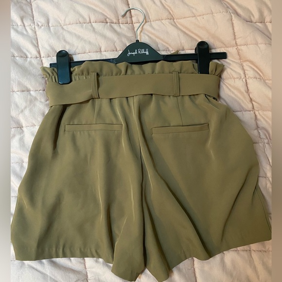 Dynamite - Dressy Brown Tie Shorts - Picture 2 of 6